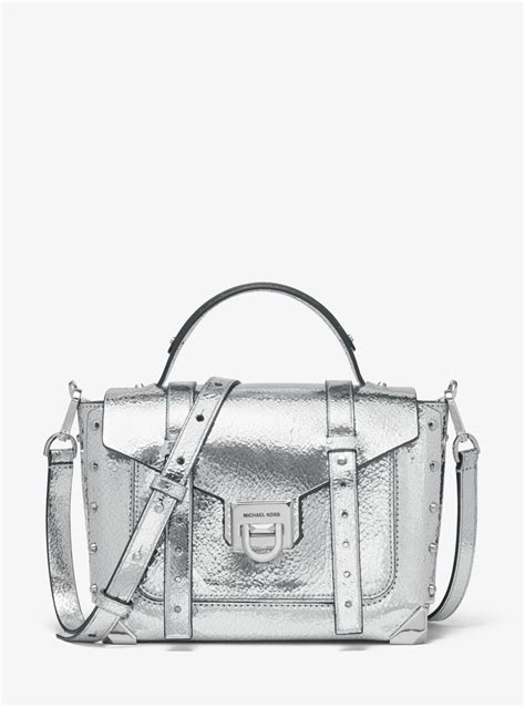 michael kors medium bag|michael kors manhattan silver bag.